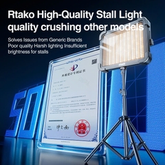 Đèn Bảng Sạc Đa Chức Năng RTAKO AR-GTB600T (10H, IP66, 4 Chế Độ Sáng, Xoay 360°, 6*18650mAh)