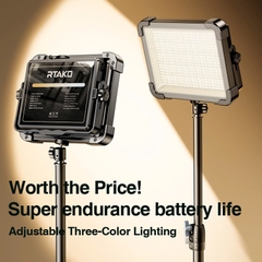 Đèn Bảng Sạc Đa Chức Năng RTAKO AR-GTB600T (10H, IP66, 4 Chế Độ Sáng, Xoay 360°, 6*18650mAh)