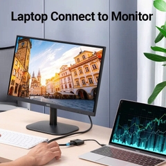 Bộ chuyển đổi Type C to HDMI Vention TDCBB (Round Cable)