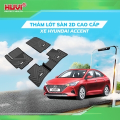 Thảm lót sàn ô tô Hyundai Accent 2018-2023 2D Cao Cấp