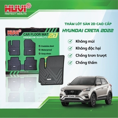 Thảm lót sàn xe ô tô Hyundai Creta 2022-2023 2D Cao Cấp