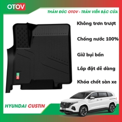 Thảm Đúc OTOV Tràn Viền Bậc Cửa Cho Xe Hyundai Custin 2023+