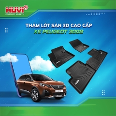 Thảm lót sàn ô tô Peugeot 3008 2017-2023 3D cao cấp