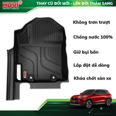 Thảm hút Toyota Yaris Cross 2024 (Bản Xăng) - Tràn viền bậc cửa