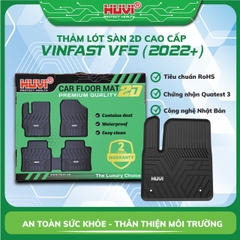 Thảm Lót Sàn Ô Tô Vinfast VF5 2D Nhựa TPE Cao Cấp