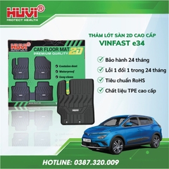 Thảm lót sàn ô tô Vinfast e34 2D cao cấp