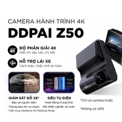 Camera hành trình DDPai Z50 - Độ phân giải 4K Ultra HD
