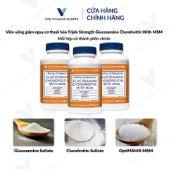 Thực phẩm bảo vệ sức khỏe TRIPLE STRENGTH GLUCOSAMINE CHONDROITIN WITH MSM