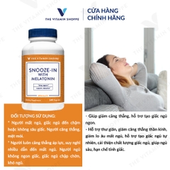 Thực phẩm bảo vệ sức khỏe SNOOZE-IN WITH MELATONIN