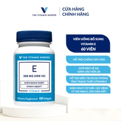 Thực phẩm bảo vệ sức khỏe  E 268 MG (400 IU)