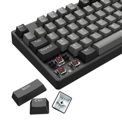 Bàn phím cơ gaming KENOO ESPORT EK104  - Màu đen và xám - Brown switch