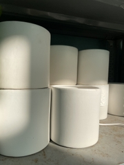 CHẬU TRỤ TRÁNG MEN TRẮNG Size 11CM, 15CM, 18CM (1 chậu), tráng men, chậu cây trong nhà, bền đẹp, Cây Tươi Nguyên CTN1458