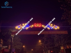 Trang trí led ngang đường