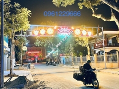 Trang trí led ngang đường