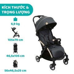 Xe đẩy Chicco Goody Plus City Map Re_lux Gấp gọn tự động 1 chạm - 1 giây