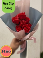 Bó hoa sáp hoa hồng vĩnh cửu H89 7 bông