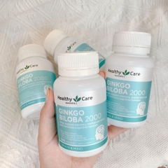 Viên Uống Bổ Não Ginkgo Biloba Healthy Care Úc 2000