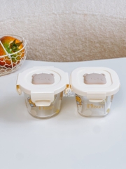 Hũ thuỷ tinh chia vạch Misan nắp lock