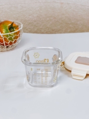 Hũ thuỷ tinh chia vạch Misan nắp lock