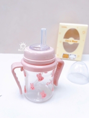 Bình tập hút uống nước, uống sữa Coco Bear 180ml cho bé