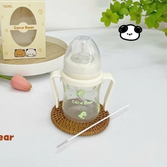 Bình tập hút uống nước, uống sữa Coco Bear 180ml cho bé
