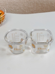 Hũ thuỷ tinh chia vạch Misan nắp lock