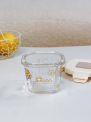 Hũ thuỷ tinh chia vạch Misan nắp lock