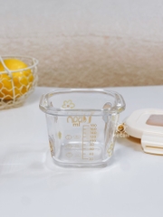 Hũ thuỷ tinh chia vạch Misan nắp lock