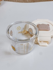 Hũ thuỷ tinh chia vạch Misan nắp lock