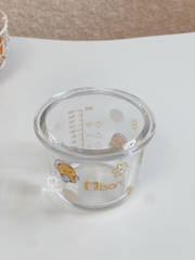 Hũ thuỷ tinh chia vạch Misan nắp lock