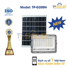 (200W) Đèn pha Siêu Sáng Năng Lượng Mặt trời 200W