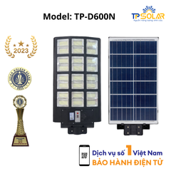 [600W] Đèn Đường Liền Thể Năng Lượng Mặt Trời TP Solar TP-D600N Mẫu Mới Nhất 3 Mặt Đèn