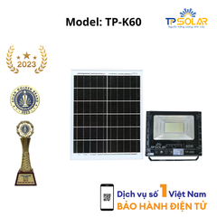 [60W] ĐÈN PHA NĂNG LƯỢNG MẶT TRỜI BẢN NÂNG CẤP TP SOLAR TP-K60 MỚI NHẤT