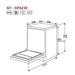 MÁY RỬA BÁT KAFF SPA230