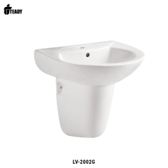 Lavabo Treo Tường Liền Chân Cao Cấp LVC-2202G