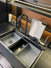 Chậu rửa bát 7 phím | inox 304 cao cấp | Vòi đồng | Chậu inox 304