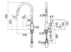 Vòi rửa bát NoBiNox MANIA NB306T