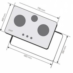 BẾP GAS KAFF KF 321