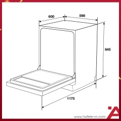 Máy Rửa Bát Độc Lập Hafele HDW-F6072B 535.29.700