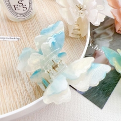 Kẹp tóc đẹp cho bạn nữ 7.5cm - Màu xanh cổ tích