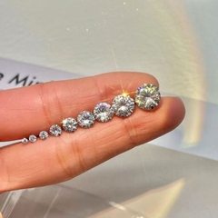 Khuyên tai đính đá nhiều size - 4 size - Thép không gỉ