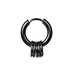 Khuyên tai tròn nam cuộn thép - Khuyên tai nam giá rẻ