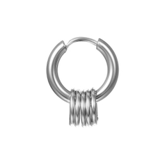 Khuyên tai tròn nam cuộn thép - Khuyên tai nam giá rẻ