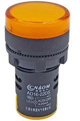 Đèn báo AD16-22DS 220V phi 22mm màu vàng