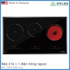 Bếp Từ Kết Hợp Hồng Ngoại Spider SPM 938H Plus