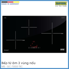 Bếp Từ 3 Vùng Nấu Lắp Âm Giovani GC-73033 TSC