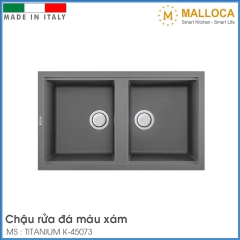 Chậu Rửa Chén Bằng Đá Malloca TITANIUM K-45073