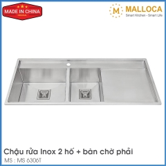 Chậu Rửa Chén Inox Malloca MS 6306T