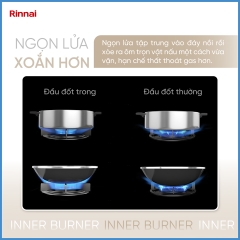 Bếp Gas Âm Rinnai RVB-2Gi(B)