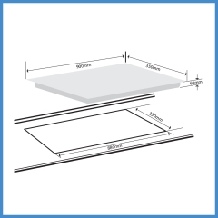 Bếp Từ 4 Vùng Nấu Lắp Âm Giovani G-490 TS